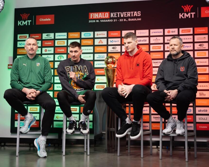 „Ryto“ ir „Žalgirio“ kapitonai aptarė laukiantį KMT finalą