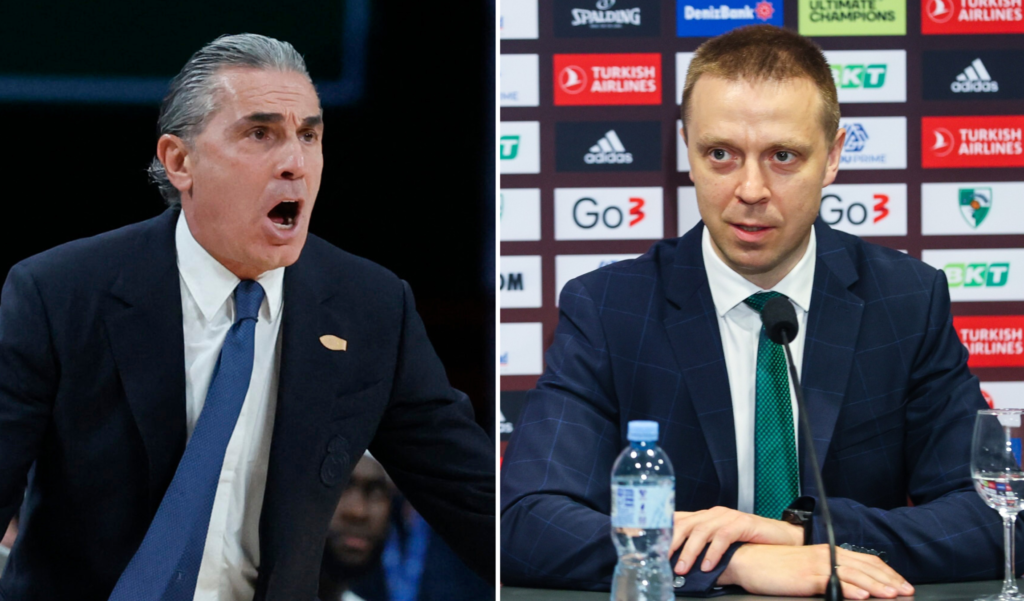 Sergio Scariolo ir Paulius Motiejūnas