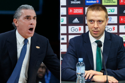 Sergio Scariolo ir Paulius Motiejūnas