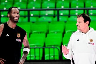 Nigelas Hayesas-Davisas ir Erginas Atamanas (Panathinaikos BC nuotr.)