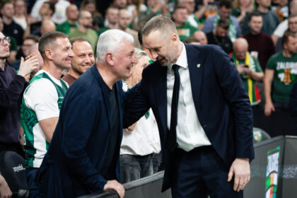 Jonas Kazlauskas ir Tomas Masiulis (BNS Foto nuotr.)