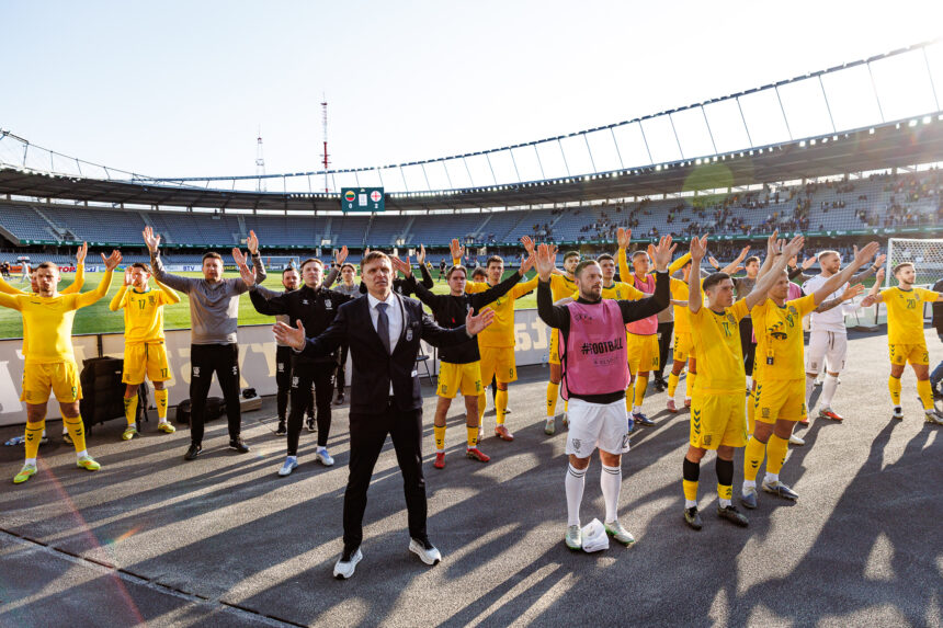 Lietuvos rinktinė FIFA reitinge atsidūrė šalia istorinių žemumų