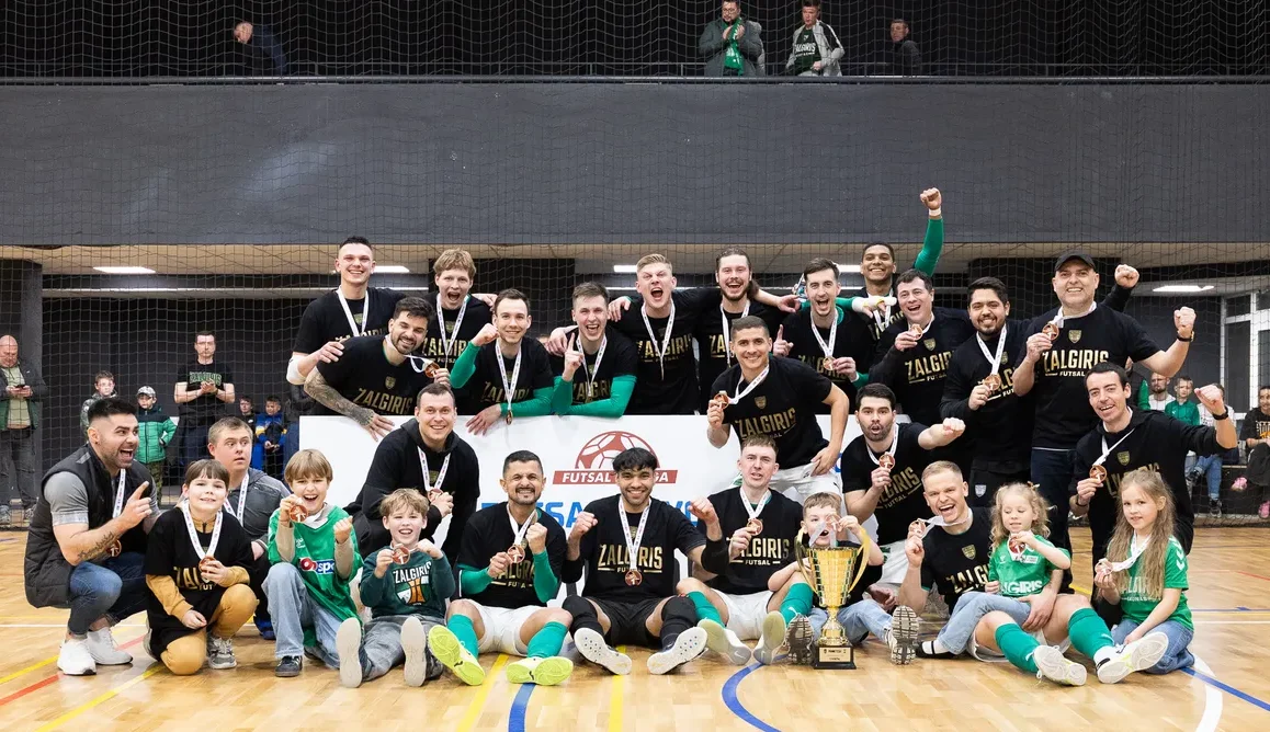 „Kauno Žalgiris“ apgynė šalies futsal čempionų vardą