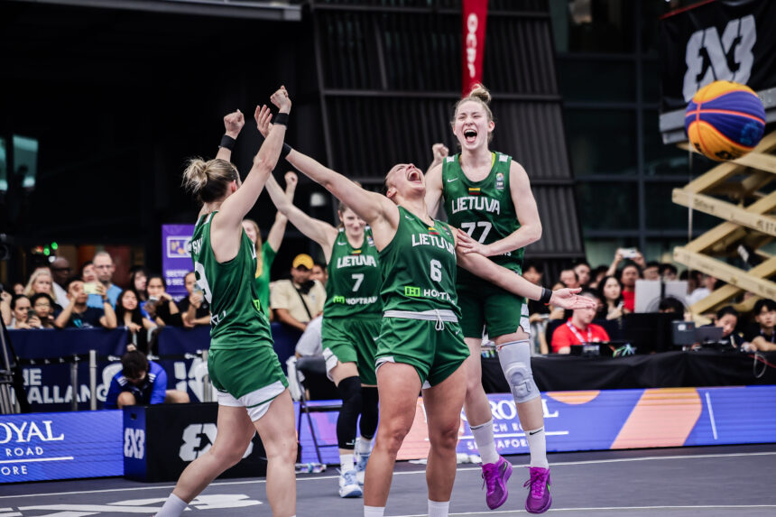 Dramatiškai laimėjusios Lietuvos krepšininkės iškovojo kelialapį į 3×3 pasaulio čempionatą