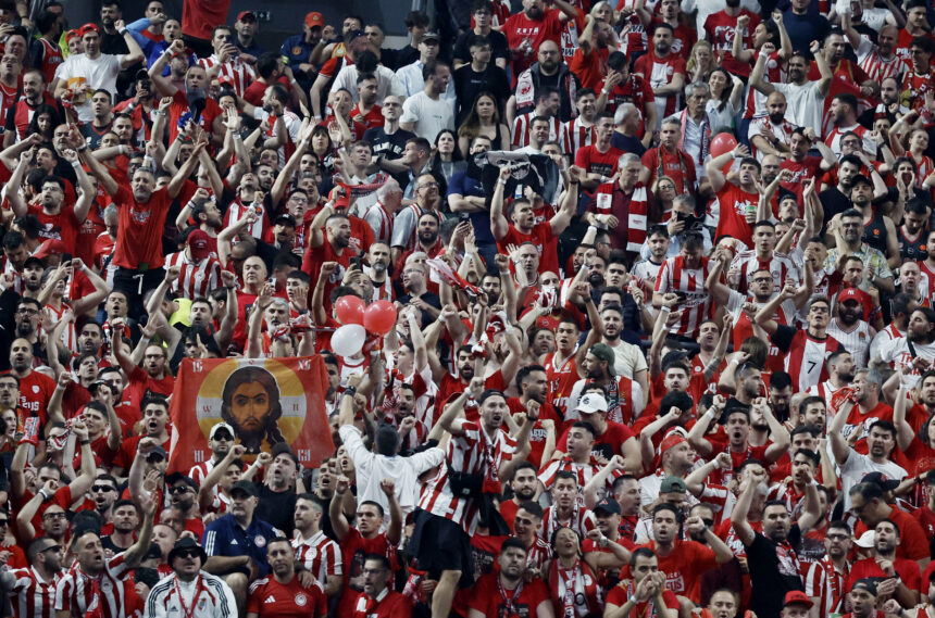 Pirėjo „Olympiacos“ fanai. Scanpix nuotr.