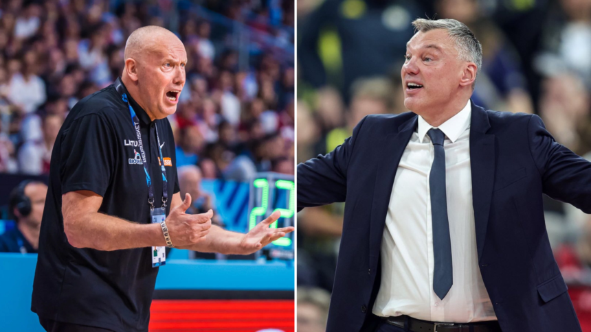 Rimas Kurtinaitis ir Šarūnas Jasikevičius