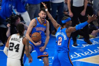 Thunder - Spurs (Scanpix nuotr.)
