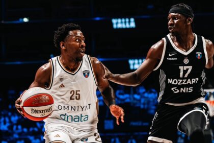 McKinley Wrightas ir Isaacas Bonga. Belgrado „Partizan“ X nuotr.