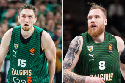 Laurynas Birutis ir Ignas Brazdeikis (BNS Foto nuotr.)
