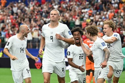 Erlingas Haalandas ir Norvegijos futbolo rinktinė. Scanpix nuotr.
