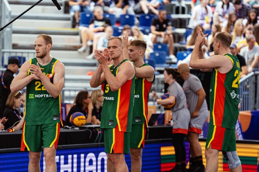 Nepralaiminti Lietuvos vyrų 3×3 rinktinė – Pasaulio taurės ketvirtfinalyje