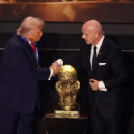 Donaldas Trumpas ir Gianni Infantino. Scanpix nuotr.