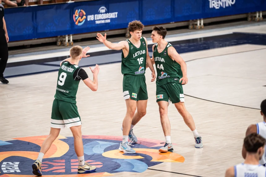 Lietuvos U18 krepšinio rinktinė. FIBA nuotr.