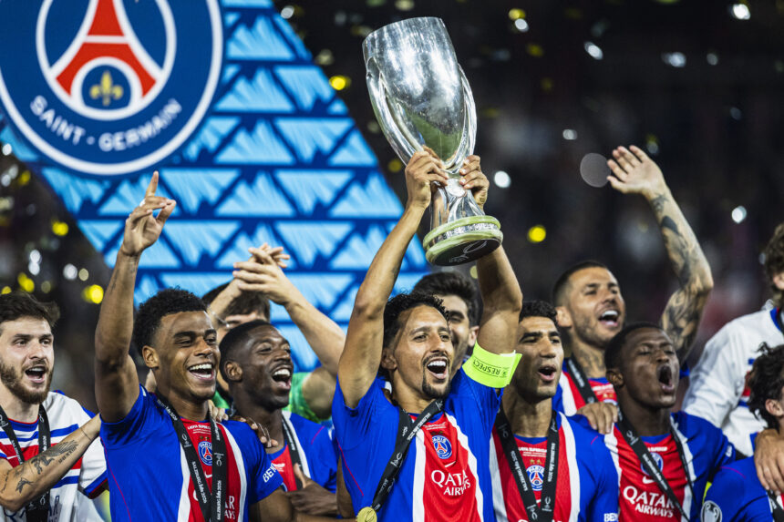 Doue vedamas PSG antrus metus iš eilės triumfavo UEFA Supertaurėje