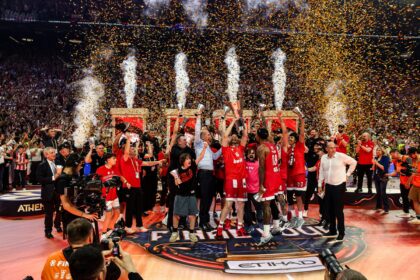 Pirėjo Olympiacos komanda (Scanpix nuotr.)