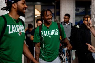 Sabenas Lee ir Sterlingas Brownas (zalgiris.lt nuotr.)