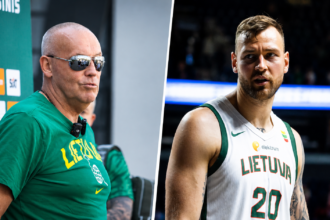 Rimas Kurtinaitis ir Donatas Motiejūnas