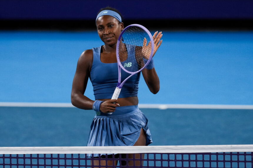Coco Gauff ketvirtfinalyje užtikrintai 6:2, 6:2 įveikė ukrainietę Martą Kostyuk