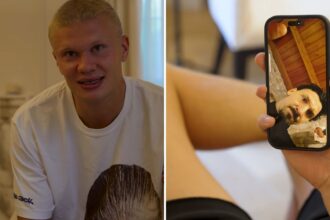 Erlingas Haalandas ir Zlatanas Ibrahimovičius. Erling Haaland YouTube stopkadras