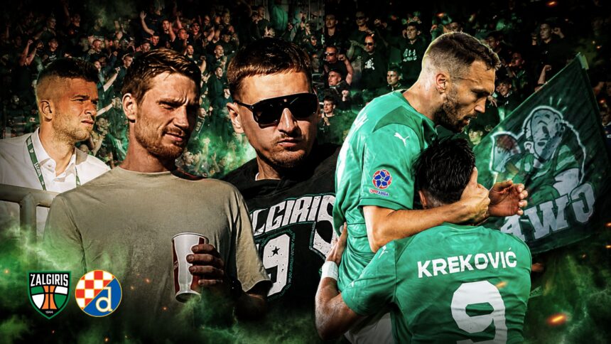Įspūdingas palaikymas, garsūs veidai, emocijos ir „Kauno Žalgirio“ akistata su Zagrebo „Dinamo“