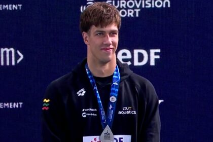 Paryžiuje vykstančiame Europos plaukimo čempionate Lietuva nuskynė pirmąjį savo medalį.