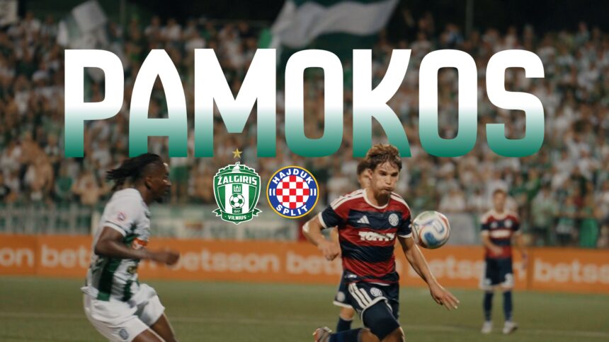 „Žalgirio“ ir „Hajduk“ dvikova iš arti: septyni įvarčiai, sirgalių eisena ir emocijos Vilniuje