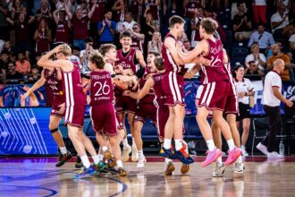 Latvijos U16 rinktinė (FIBA nuotr.)