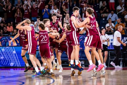 Latvijos U16 rinktinė (FIBA nuotr.)