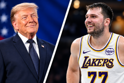 Donaldas Trumpas ir Luka Dončičius (Scanpix nuotr.)