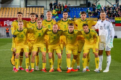 Lietuvos vyrų futbolo rinktinė. LFF.lt nuotr.