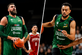 Jonas Valančiūnas ir Williamsas-Gossas (zalgiris.lt nuotr.)