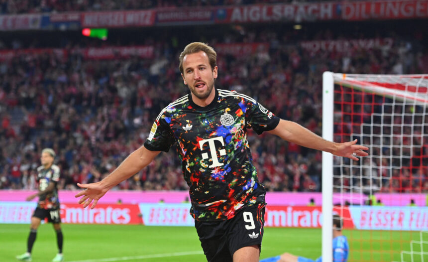 Istorinis Harry Kane’o vakaras: puolėjas pagerino „Bundesligos“ šimtmečio rekordą