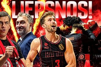 Vilniaus „Rytas“ iškovojo pergalę prieš Turkijos „Trabzonspor“, o sostinės arenoje netrūko įspūdingų emocijų tiek aikštelėje, tiek tribūnose.